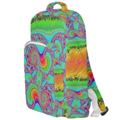 Fractal Art Design Fantasy Light Double Compartment Backpack by Pakrebo