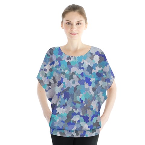 Winter Batwing Chiffon Blouse by artifiart