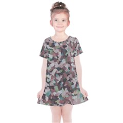 Gray Facets Kids  Simple Cotton Dress by artifiart