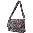 Gray facets Full Print Messenger Bag View1