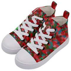 Redness Kids  Mid-top Canvas Sneakers by artifiart