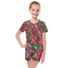 Redness Kids  Mesh Tee And Shorts Set