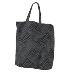 Diagonal Square Black Background Giant Grocery Tote by Pakrebo