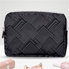 Diagonal Square Black Background Make Up Pouch (medium)