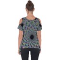 Fractal Rainbow Art Artwork Design Cut Out Side Drop Tee View2