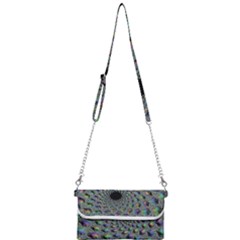 Fractal Rainbow Art Artwork Design Mini Crossbody Handbag