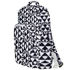 Geometric Tile Background Double Compartment Backpack