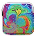 Fractal Art Psychedelic Fantasy Mini Square Pouch View1