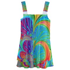 Fractal Art Psychedelic Fantasy Kids  Layered Skirt Swimsuit by Pakrebo