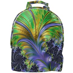 Fractal Gothic Dark Texture Mini Full Print Backpack