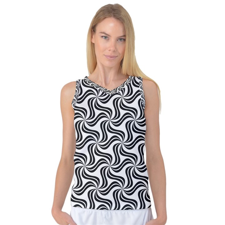 Soft Pattern Repeat Monochrome Women s Basketball Tank Top