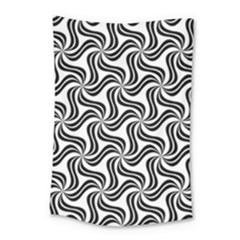 Soft Pattern Repeat Monochrome Small Tapestry by Pakrebo