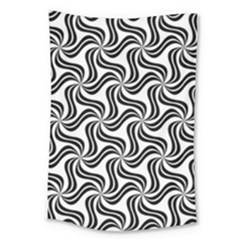 Soft Pattern Repeat Monochrome Large Tapestry by Pakrebo