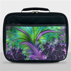 Fractal Art Artwork Feather Swirl Lunch Bag by Pakrebo