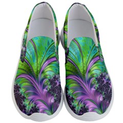 Fractal Art Artwork Feather Swirl Men s Lightweight Slip Ons by Pakrebo