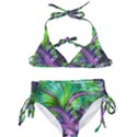 Fractal Art Artwork Feather Swirl Kids  Classic Bikini Set View1