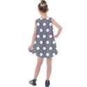 Geometric Floral Curved Shape Motif Kids  Summer Dress View2