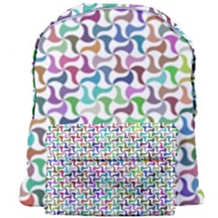 Geometric Floral Shape Geometrical Giant Full Print Backpack by Pakrebo