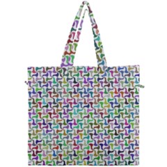 Geometric Floral Shape Geometrical Canvas Travel Bag by Pakrebo