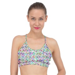 Geometric Floral Shape Geometrical Basic Training Sports Bra by Pakrebo