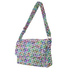 Geometric Floral Shape Geometrical Full Print Messenger Bag by Pakrebo