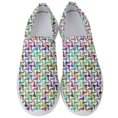 Geometric Floral Shape Geometrical Men s Slip On Sneakers