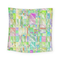 Pastel Quilt Background Texture Square Tapestry (small)