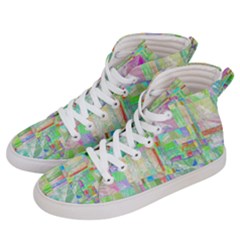 Pastel Quilt Background Texture Men s Hi-top Skate Sneakers by Pakrebo