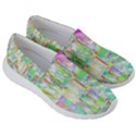 Pastel Quilt Background Texture Men s Lightweight Slip Ons View3