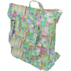 Pastel Quilt Background Texture Buckle Up Backpack