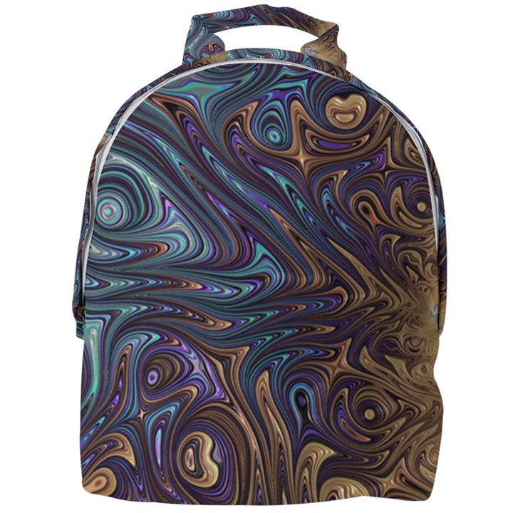 Fractal Art Artwork Globular Mini Full Print Backpack