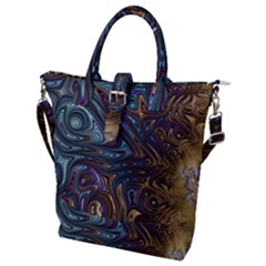 Fractal Art Artwork Globular Buckle Top Tote Bag