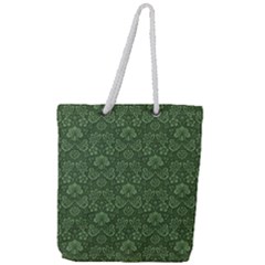 Damask Pattern Victorian Vintage Full Print Rope Handle Tote (large) by Pakrebo