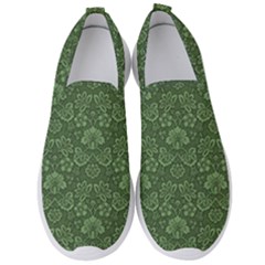 Damask Pattern Victorian Vintage Men s Slip On Sneakers