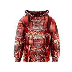 Mechanical Droid Mandelbulb Kids  Pullover Hoodie by Pakrebo