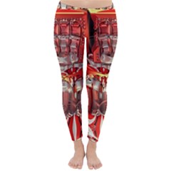 Mechanical Droid Mandelbulb Classic Winter Leggings by Pakrebo