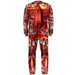 Mechanical Droid Mandelbulb Onepiece Jumpsuit (men)  by Pakrebo