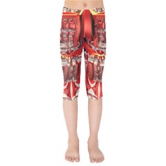 Mechanical Droid Mandelbulb Kids  Capri Leggings  by Pakrebo