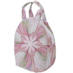 Pink Blue Flower Blossom Rose Travel Backpacks