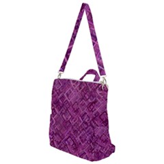 Purple Pattern Background Crossbody Backpack