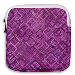 Purple Pattern Background Mini Square Pouch