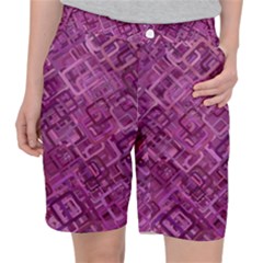 Purple Pattern Background Pocket Shorts