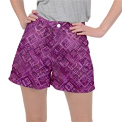 Purple Pattern Background Stretch Ripstop Shorts