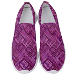 Purple Pattern Background Men s Slip On Sneakers