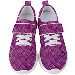 Purple Pattern Background Women s Velcro Strap Shoes