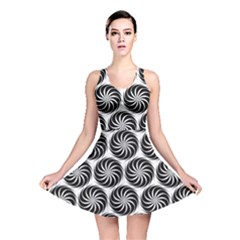 Pattern Swirl Spiral Repeating Reversible Skater Dress by Pakrebo