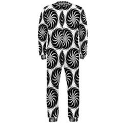 Pattern Swirl Spiral Repeating Onepiece Jumpsuit (men)  by Pakrebo