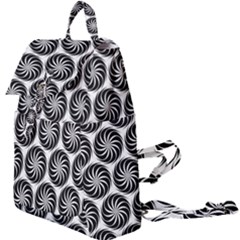 Pattern Swirl Spiral Repeating Buckle Everyday Backpack by Pakrebo