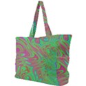 Fractal Art Neon Green Pink Simple Shoulder Bag View1