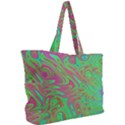 Fractal Art Neon Green Pink Simple Shoulder Bag View2